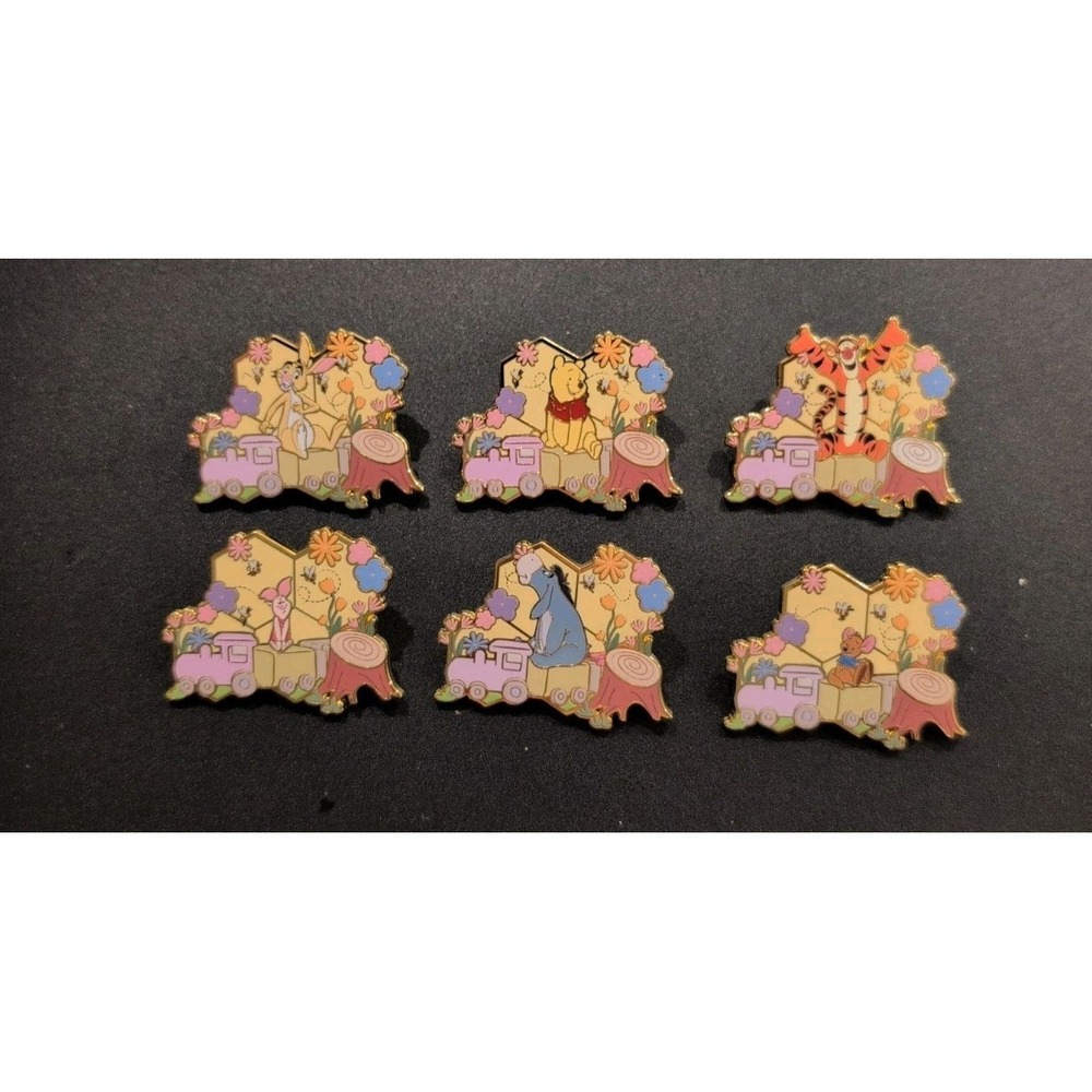 Boxlunch Disney Trading Pin Winnie the Pooh Honeycomb Characters Set